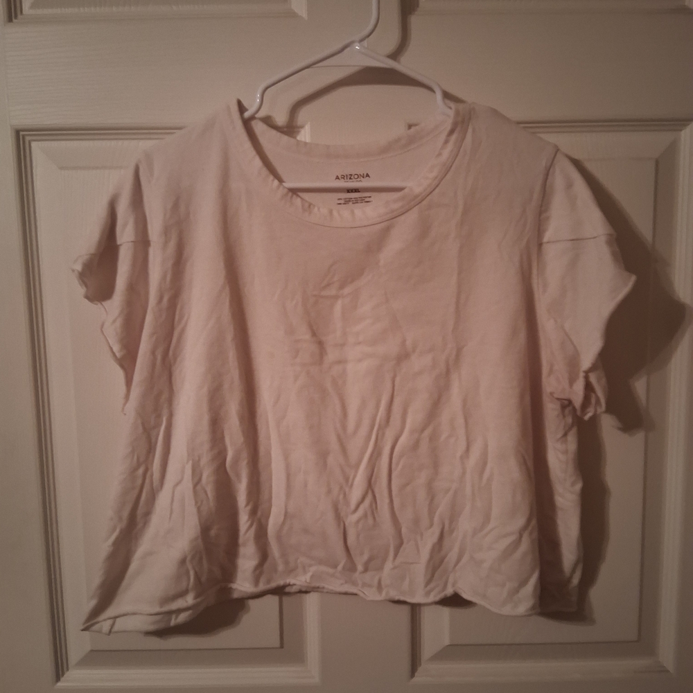 Arizona Beige Cropped T-Shirt